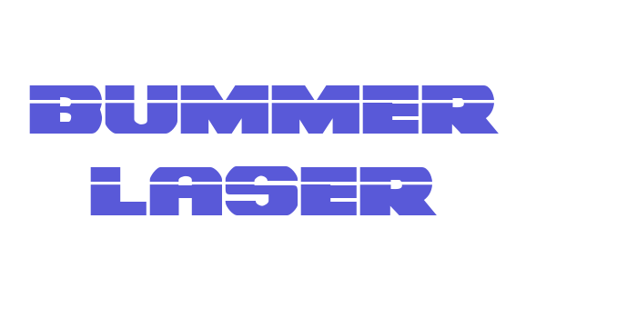 Bummer Laser Font