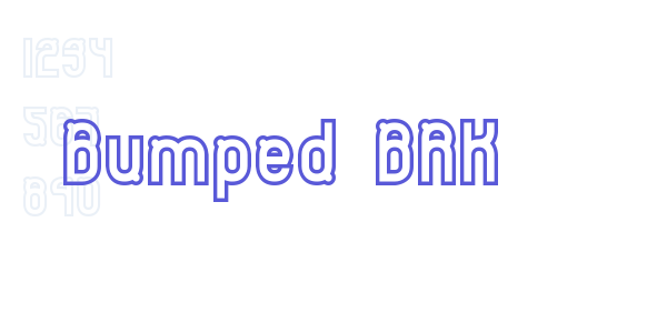 Bumped BRK font free