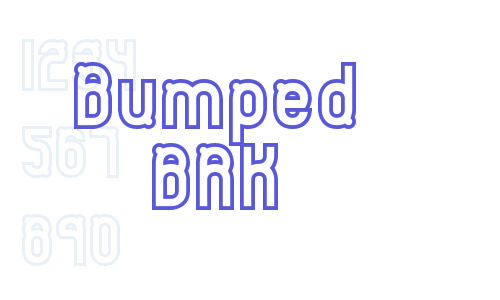 Bumped BRK Font