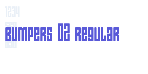 Bumpers 02 Regular font