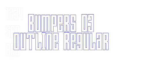 Bumpers 03 outline Regular-font-download