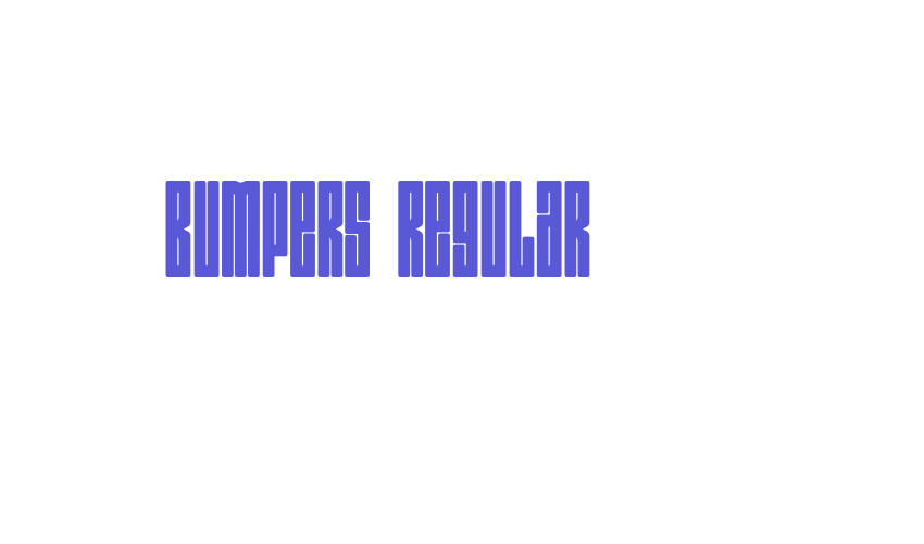 Bumpers Regular Font Download