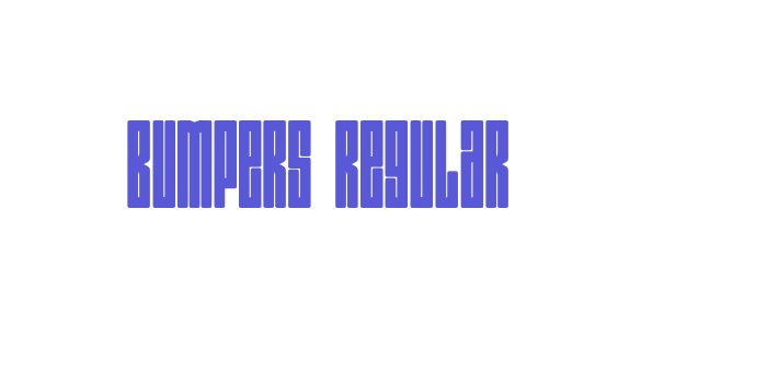 Bumpers Regular Font Download