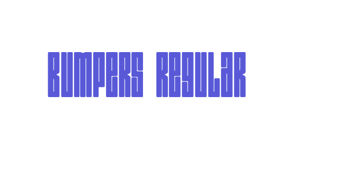 Bumpers Regular Font