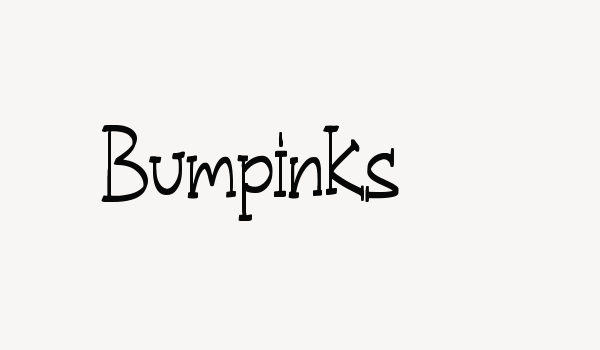 Bumpinks Font