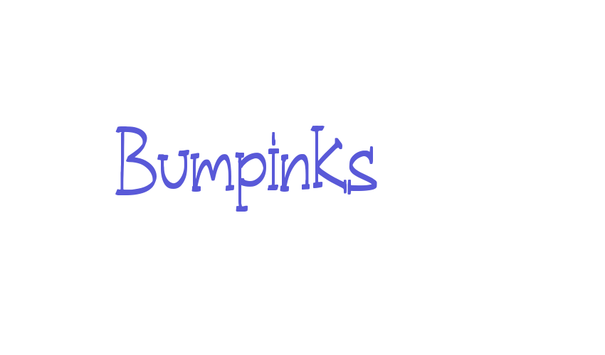 Bumpinks Font Download