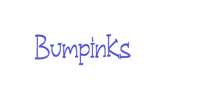 Bumpinks Font Download