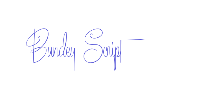 Bundey Script Font