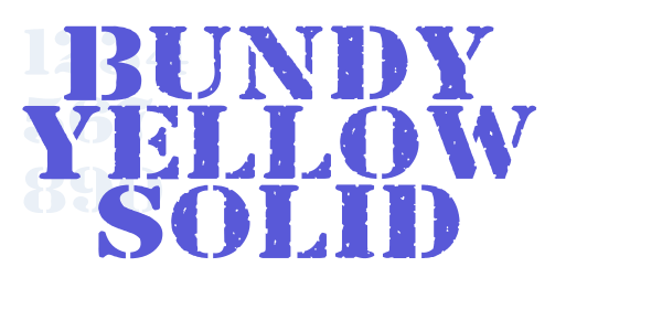 Bundy Yellow Solid font free