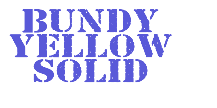 Bundy Yellow Solid Font Download