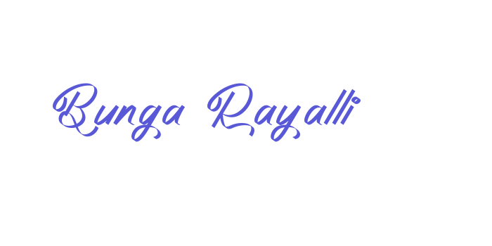 Bunga Rayalli Font Download