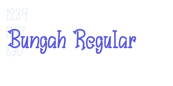 Bungah Regular font free