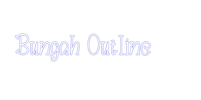 Bungah Outline Font Download