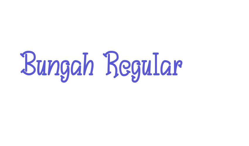 Bungah Regular Font