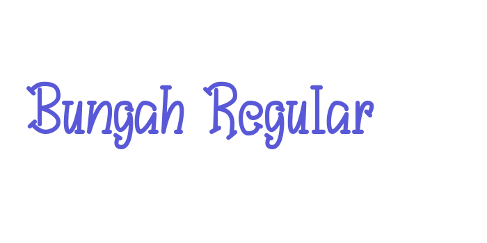 Bungah Regular Font Download