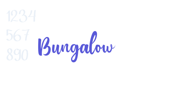 Bungalow font