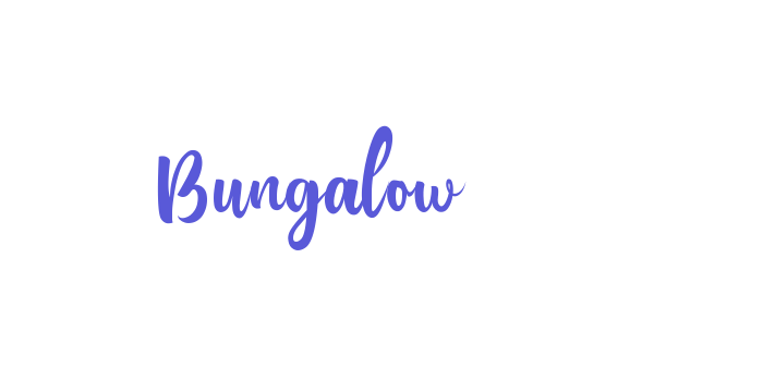 Bungalow Font Download