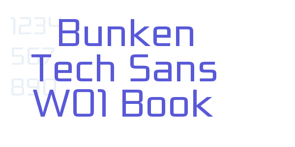 Bunken Tech Sans W01 Book font free