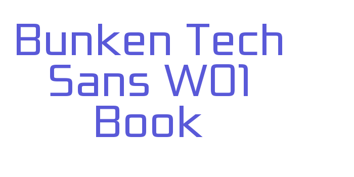 Bunken Tech Sans W01 Book Font Download