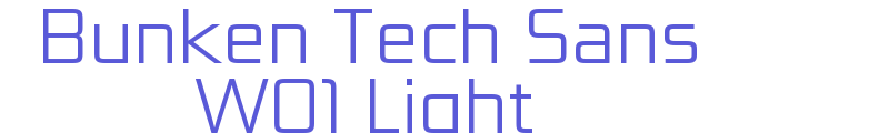 Bunken Tech Sans W01 Light