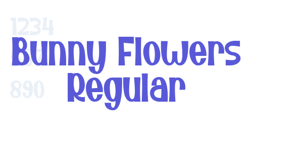 Bunny Flowers Regular font free