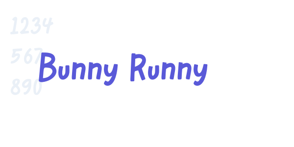 Bunny Runny font