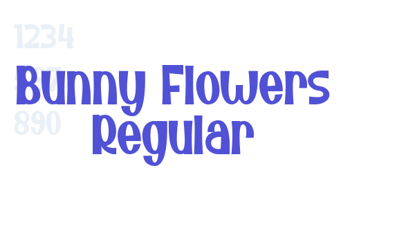 Bunny Flowers Regular font download