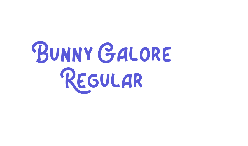 Bunny Galore Regular Font Download