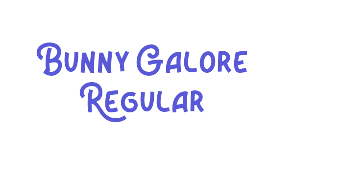 Bunny Galore Regular Font Download