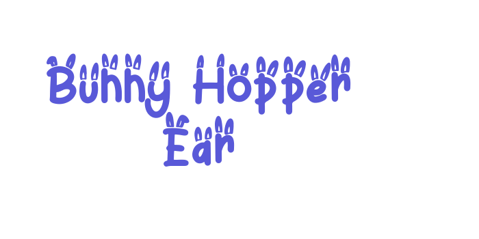 Bunny Hopper Ear Font