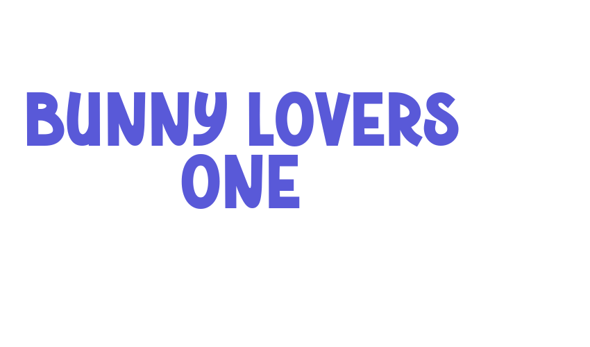 Bunny Lovers One Font Download