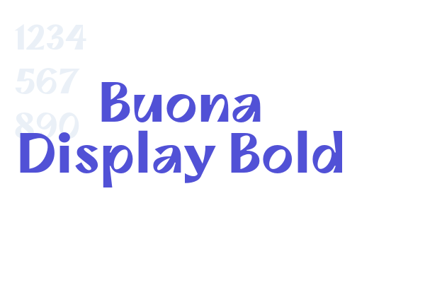 Buona Display Bold