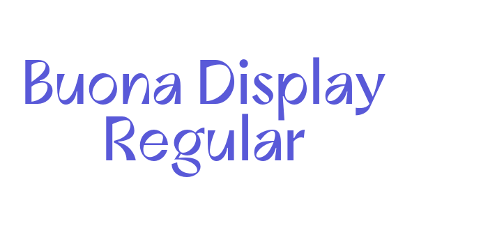 Buona Display Regular Font Download