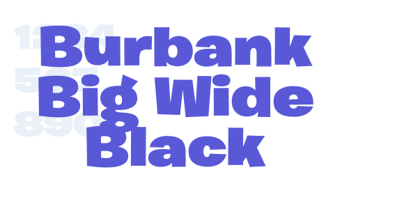 Burbank Big Wide Black font free