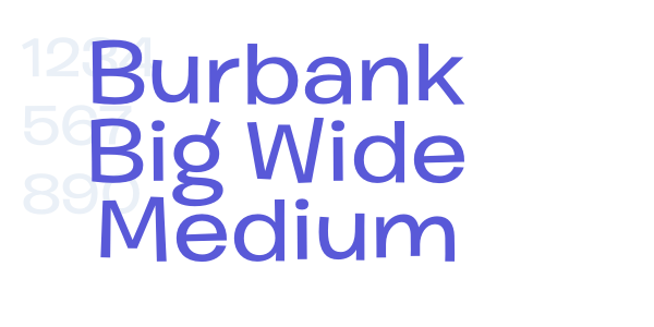 Burbank Big Wide Medium font free