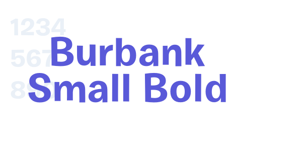 Burbank Small Bold font free