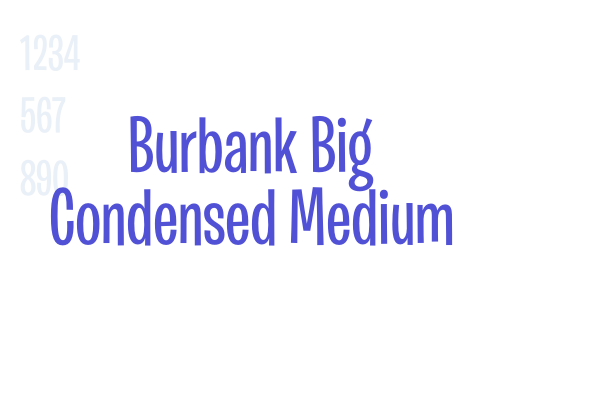 Burbank Big Condensed Medium
