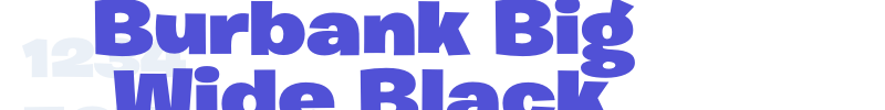 Burbank Big Wide Black-font