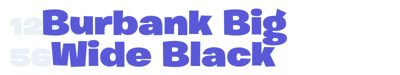 Burbank Big Wide Black-related font