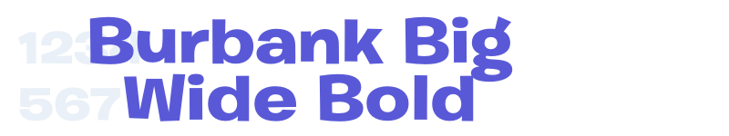 Burbank Big Wide Bold-related font