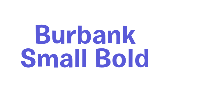 Burbank Small Bold Font Download