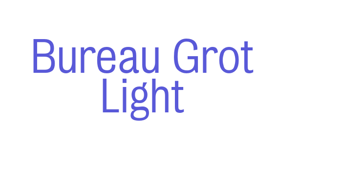 Bureau Grot Light Font Download