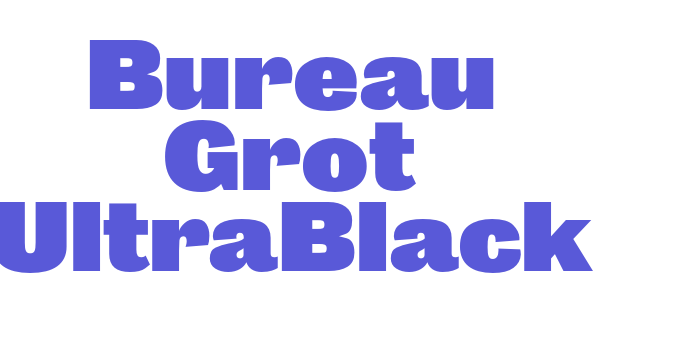 Bureau Grot UltraBlack Font Download