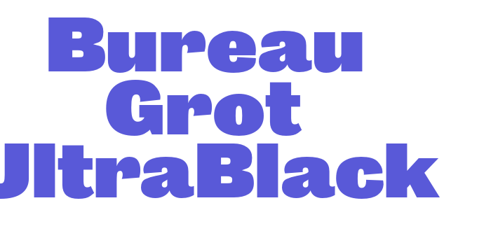 Bureau Grot UltraBlack Font