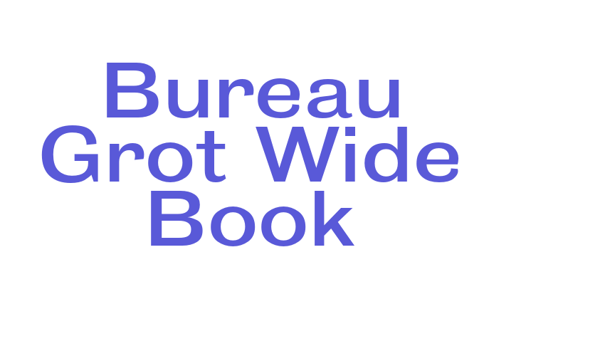 Bureau Grot Wide Book Font Download