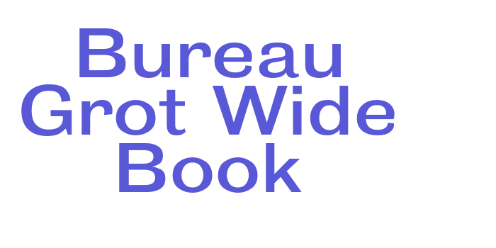 Bureau Grot Wide Book Font Download