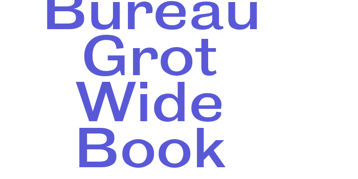 Bureau Grot Wide Book Font