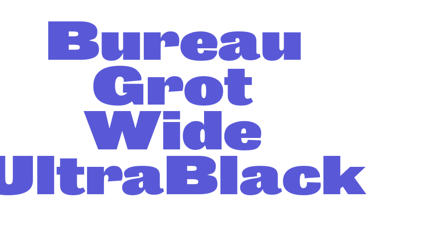 Bureau Grot Wide UltraBlack Font Download