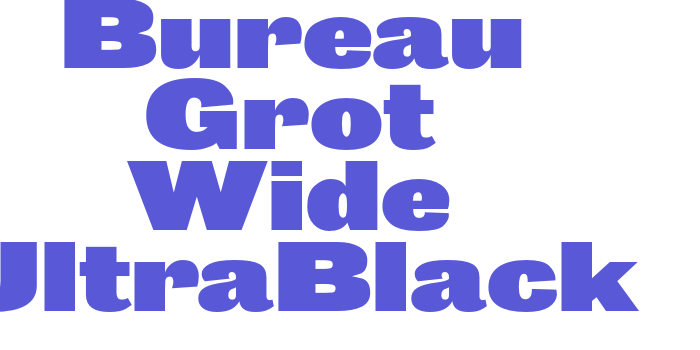 Bureau Grot Wide UltraBlack Font Download