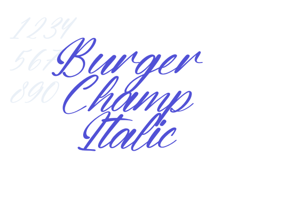 Burger Champ Italic